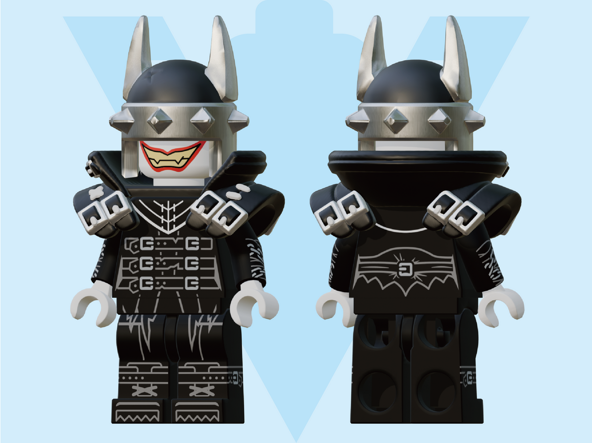 Custom Lego Minifig The Batman Who Laughs (PAD Printing)
